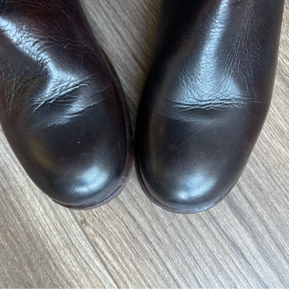 Frye Shirley Over the Knee Brown Leather Riding Boots | 6 - Picture 4 of 16